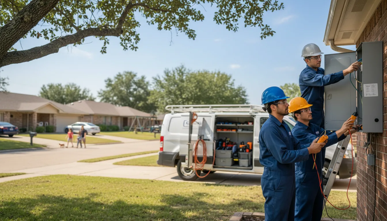 Certified electrician providing emergency electrical services in Dumont, IA